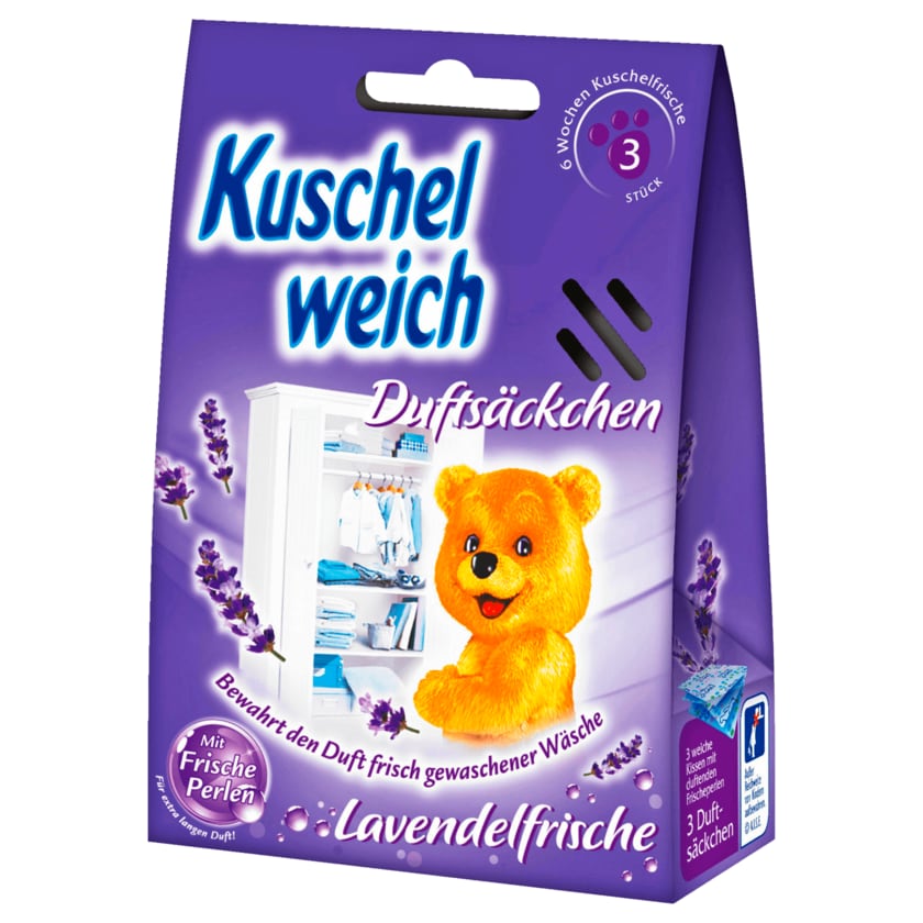 Kuschelweich Duftsäckchen Lavendelfrische 3 Stück